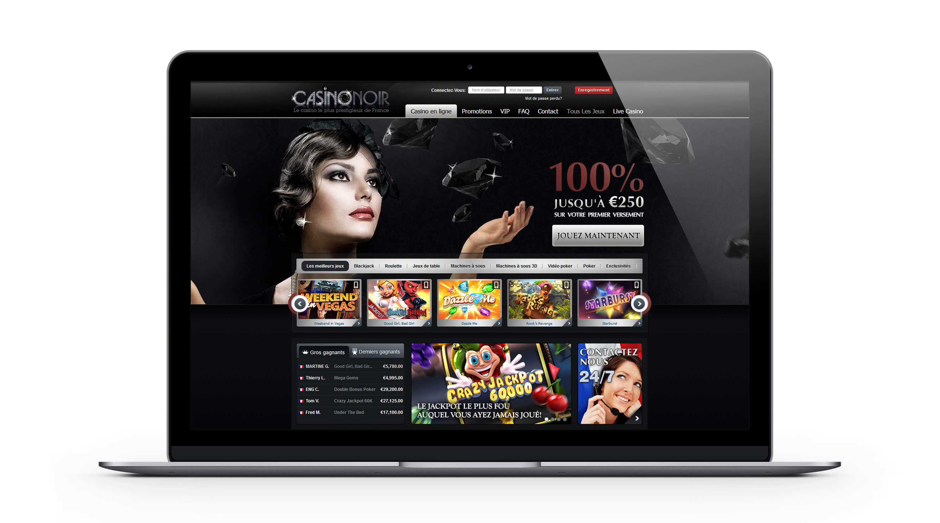 Casino Noir : le casino en ligne français par excellence