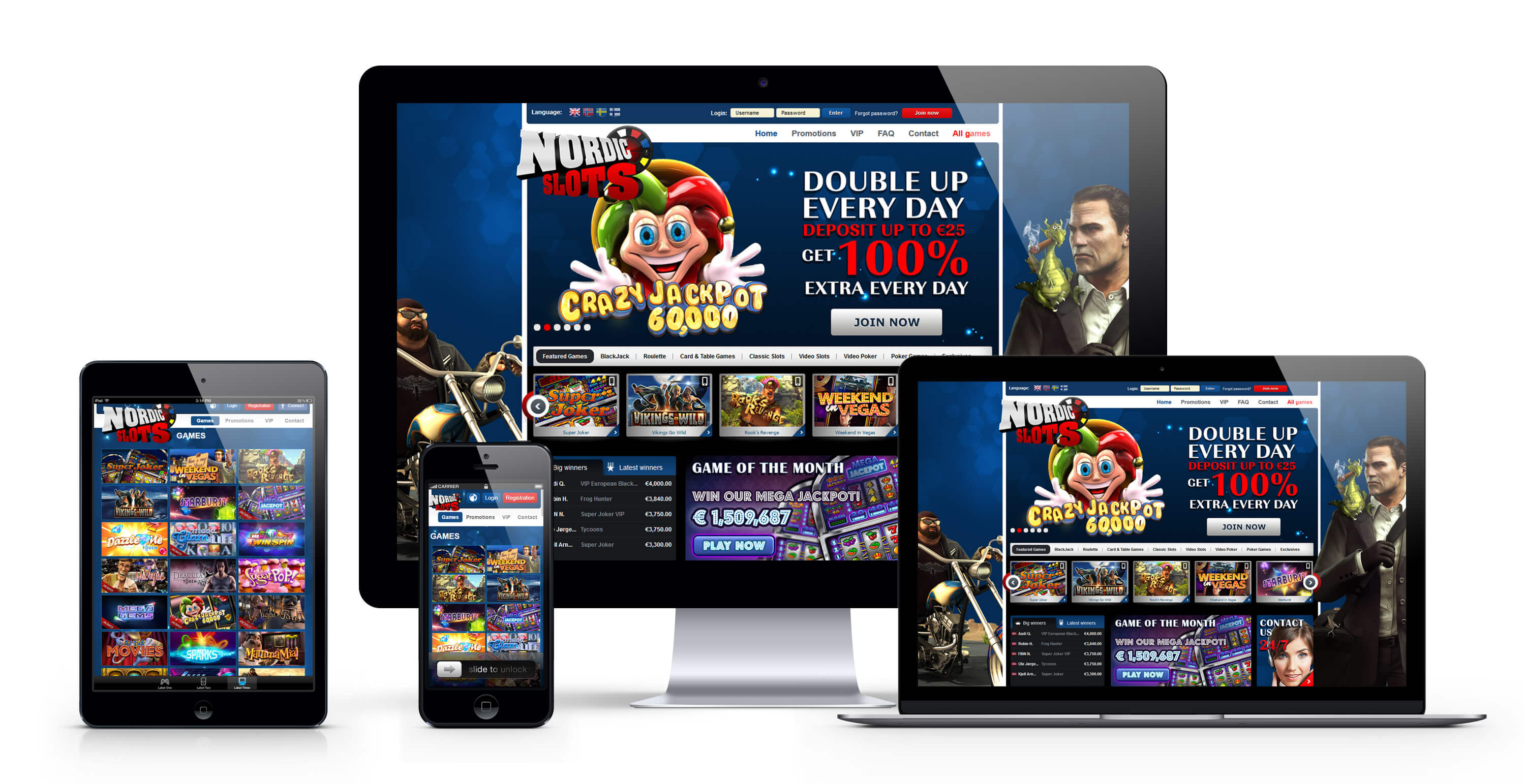 Nordic Slots : 100€ Bonus Bienvenue sur le meilleur casino en ligne