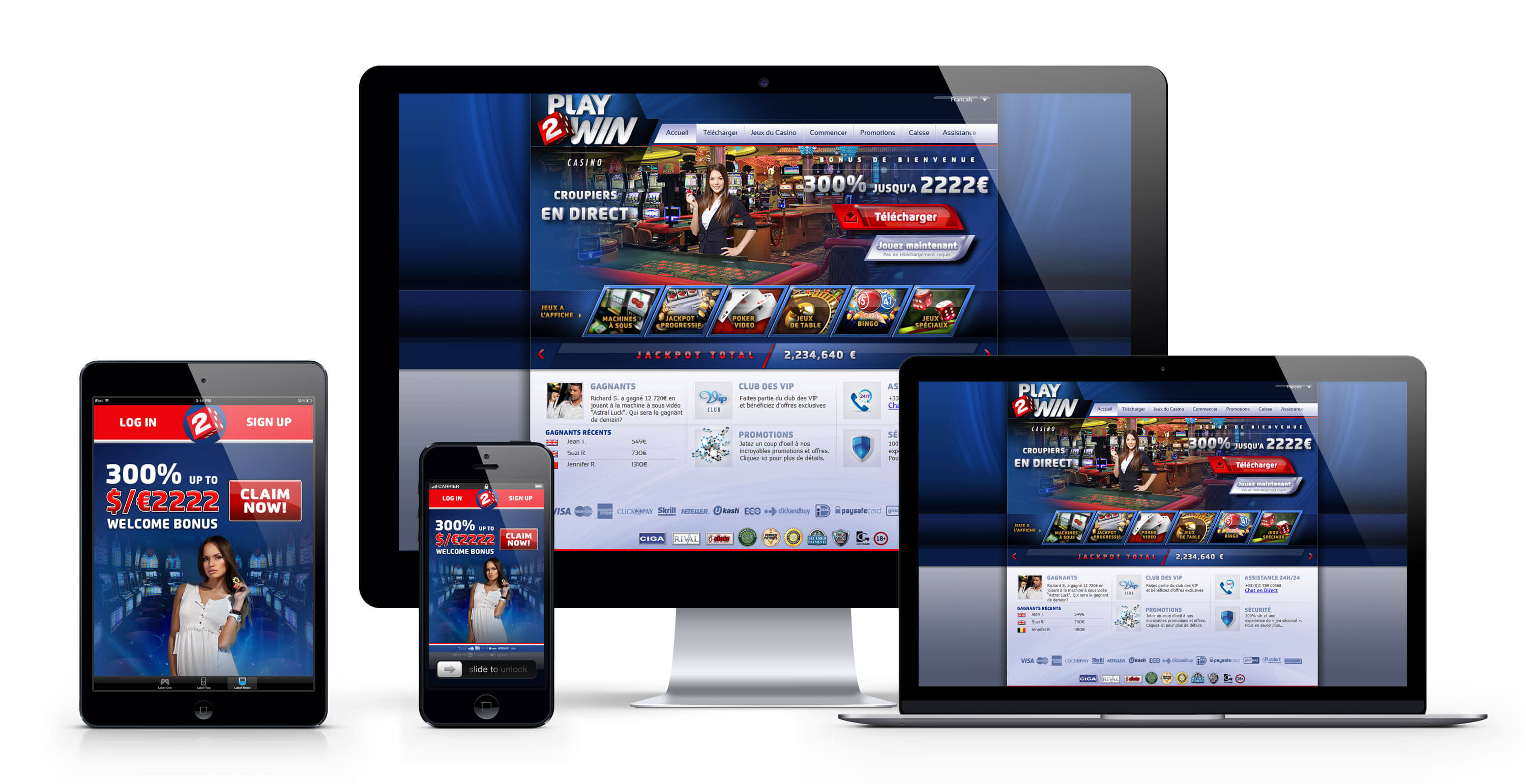 Play2win casino : 2222€ Bonus Bienvenue sur le meilleur casino en ligne français Play2win casino : 2222€ Bonus Bienvenue sur le meilleur casino en ligne français