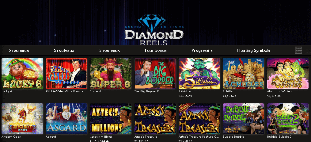 Jeux Diamond Reels